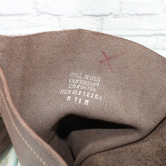 LL Bean Brown Leather Lace Up Tall Hunting Duck Boots Size 11 Medium - Picture 8 of 9